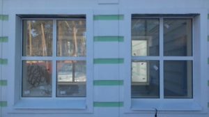 Противопожарное окно с монтажем отливов / серия FRM985